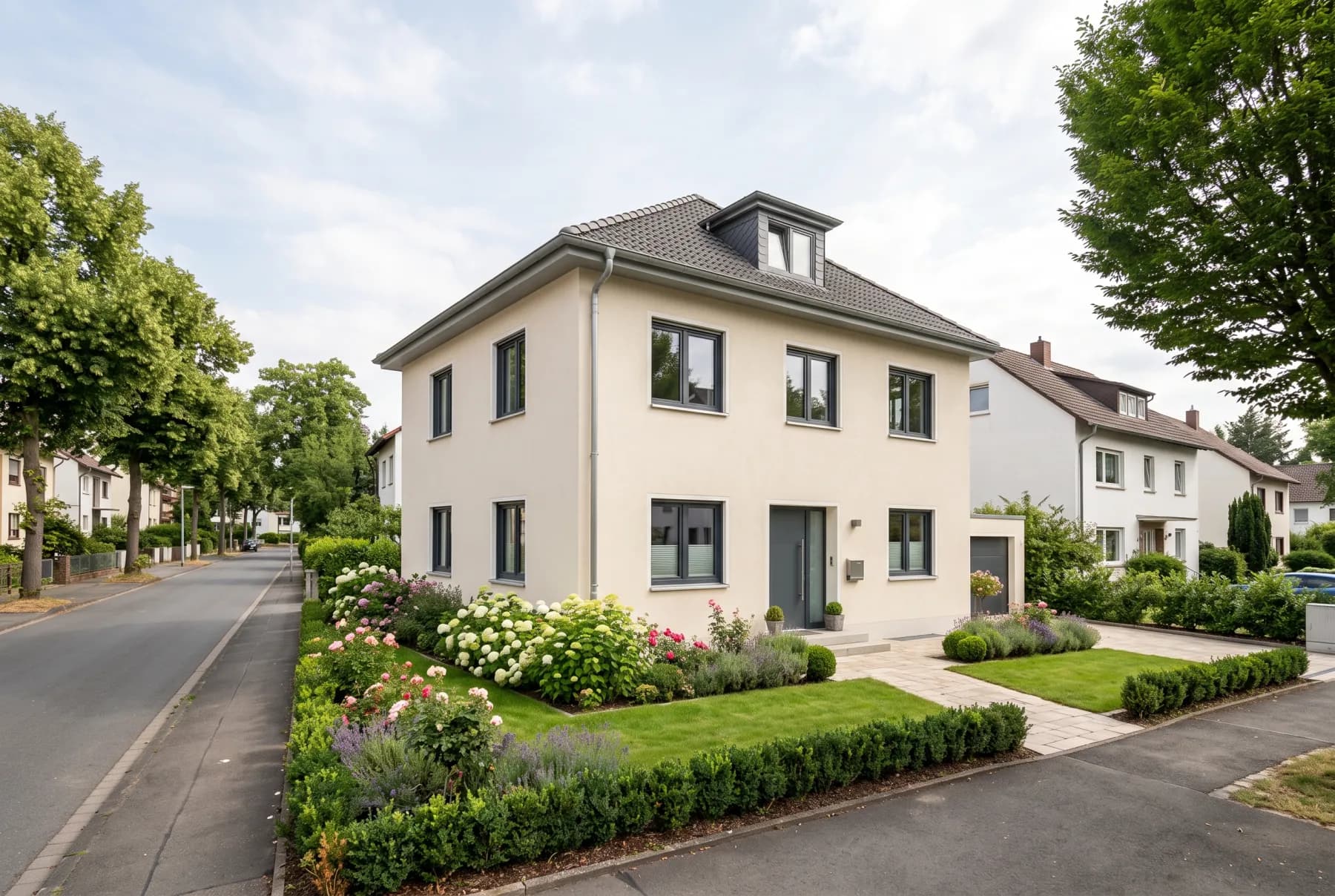 Wohnhaus im Bestand während einer energetischen Sanierung